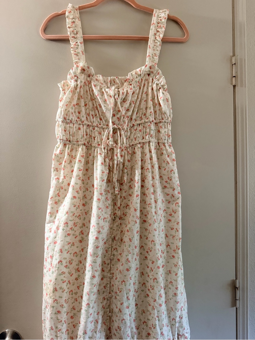 Floral Ruffle Maxi Dress - Picture 3 of 7